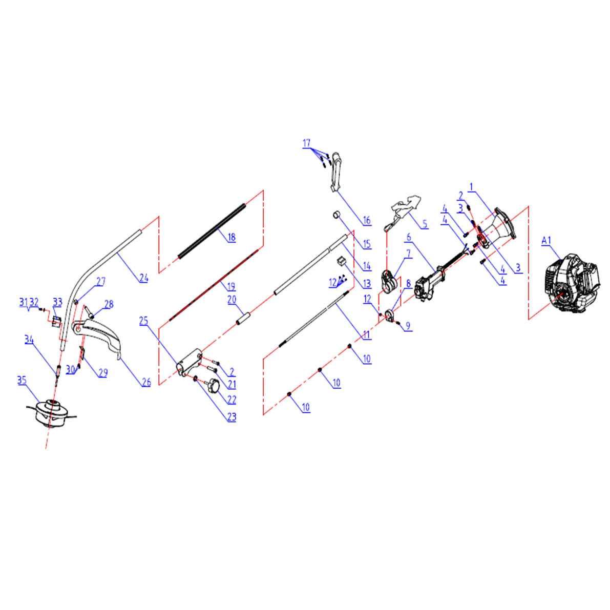 Триммер бензиновый ТБ-250